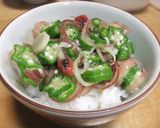 梅オクラ丼作り方6写真