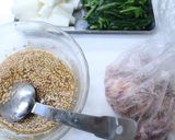 簡単美味☆豚コマ肉と長芋のゴマ味噌そてー作り方1写真