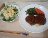 絶品♪たまねぎソースのポークハンバーグ作り方7写真