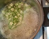 夏バテ解消☆オクラ長芋とろろ昆布の味噌汁作り方4写真