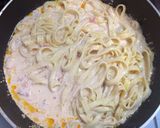 【パスタ】生うにクリーム作り方3写真
