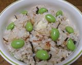 枝豆チーズおかかご飯〜塩こんぶ入り〜作り方2写真