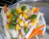 枝豆ととうもろこしで夏かき揚げ作り方3写真