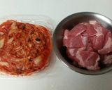 簡単豚キムチ作り方1写真