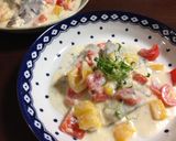 ヘルシー♪✳︎塩さば✳︎豆乳クリーム煮作り方4写真