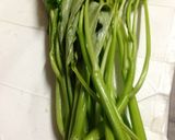空芯菜の野菜炒め作り方1写真