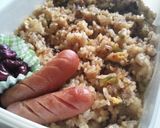 食べ盛りの男子飯! 焼肉ﾀﾚ炒飯作り方3写真
