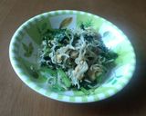 大根葉としらすあえ作り方5写真