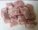 鶏肉とレタスの塩レモン炒め♪作り方1写真