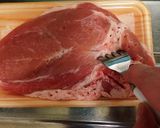 豚肉の唐揚げ 塊肉version☆作り方2写真