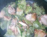 鶏肉とレタスの塩レモン炒め♪作り方5写真
