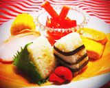 黒酢肉だんごで簡単おにぎりワンプレート作り方5写真