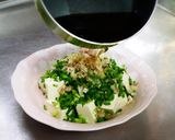 夏バテ解消！ニラ乗せ冷奴～ごま油がけ♡作り方2写真