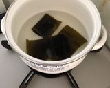 酒塩煮(ひらめ,長ねぎ,わかめ).純米酒作り方2写真