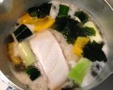 酒塩煮(ひらめ,長ねぎ,わかめ).純米酒作り方23写真
