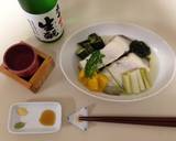 酒塩煮(ひらめ,長ねぎ,わかめ).純米酒作り方31写真