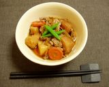 つゆだくで！ゴボウ入り肉じゃが作り方5写真