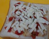 ひよこ豆とトマトのスイートチリトースト作り方3写真