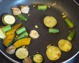 夏野菜で彩りパスタ　バーニャカウダ風作り方3写真