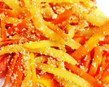 野菜嫌いも旨さに唸る！人参めんたい炒め♡作り方3写真
