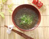 *もずくの味噌汁*給食の味♪作り方4写真