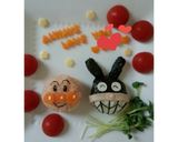 アンパンマンバイキンマン　キャラプレート作り方4写真