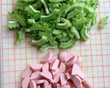 ゴーヤと魚肉ソーセージのかき揚げ作り方2写真