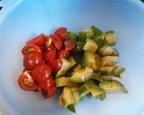 お肉と野菜のっけご飯作り方1写真