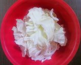 キャベツの塩昆布和え作り方1写真