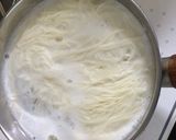 簡単、豚キムチ胡麻ダレそうめん作り方5写真