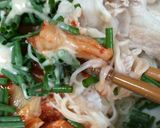 簡単、豚キムチ胡麻ダレそうめん作り方11写真