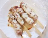 レンジで簡単★ピリッとチーズ炭火焼き鳥作り方3写真