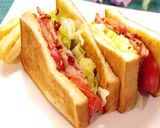 ペペロンチーノ de BLTサンドイッチ作り方12写真