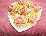 そうめん、ひやむぎを薔薇に♡優雅な夏を作り方6写真