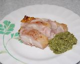 鶏肉のバジルペースト添え作り方4写真