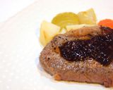 赤ワイン粒マスタードのソース♪ステーキに作り方4写真