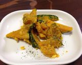 簡単ふかしカボチャカレー味作り方4写真