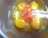 白だしで・紅ショウガ入り卵焼き作り方1写真