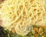 夏イロ♡枝豆とガーリックのパスタ作り方4写真