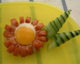 子供のお弁当に♪ぴよたま☆お花ウインナー作り方6写真