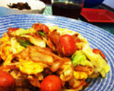 朝食に☆ソーセージとキャベツ卵マヨ炒め作り方5写真