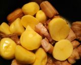 材料これだけ！豚とじゃがいものｺｰﾗ煮♪作り方4写真