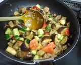 豚ひき肉と夏野菜の味噌炒め作り方6写真