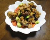豚ひき肉と夏野菜の味噌炒め作り方7写真