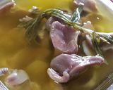 砂肝コンフィの柚子胡椒風味パスタ作り方4写真