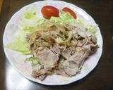 豚シャブサラダ・梅みょうが和え作り方4写真