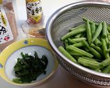 インゲンの大葉味噌炒め作り方1写真