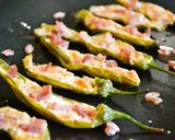 しし唐のクリチ詰めロースト　ビール最高！作り方5写真