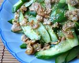 おばけきゅうり消費★胡瓜と豚肉の炒めもの作り方7写真
