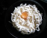 うどんでお好み焼き風♪作り方1写真